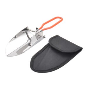 Shovel Garden Trowel Mini Portable Silver Red Flowers Folding Camping And Outdoor
